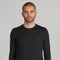 Mens Extra Fine Merino Wool Crew Neck Jumper Black-Jumper-Paul James Knitwear-XS-Urbanheer