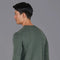 Mens Extra Fine Merino Wool Crew Neck Jumper Khaki-Jumper-Paul James Knitwear-S-Urbanheer