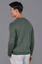 Mens Extra Fine Merino Wool Crew Neck Jumper Khaki-Jumper-Paul James Knitwear-S-Urbanheer