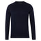 Mens Extra Fine Merino Wool Crew Neck Jumper Navy-Jumper-Paul James Knitwear-XS-Urbanheer