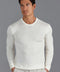 Mens Extra Fine Merino Wool Crew Neck Jumper White-Jumper-Paul James Knitwear-S-Urbanheer