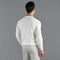 Mens Extra Fine Merino Wool Crew Neck Jumper White-Jumper-Paul James Knitwear-S-Urbanheer