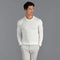 Mens Extra Fine Merino Wool Crew Neck Jumper White-Jumper-Paul James Knitwear-S-Urbanheer