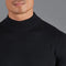 Mens Extra Fine Merino Wool Mock Turtleneck Jumper Black-Jumper-Paul James Knitwear-S-Urbanheer