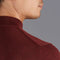 Mens Extra Fine Merino Wool Mock Turtleneck Jumper Burgundy-Jumper-Paul James Knitwear-L-Urbanheer