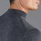 Mens Extra Fine Merino Wool Mock Turtleneck Jumper Charcoal-Jumper-Paul James Knitwear-S-Urbanheer