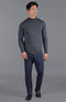 Mens Extra Fine Merino Wool Mock Turtleneck Jumper Charcoal-Jumper-Paul James Knitwear-S-Urbanheer
