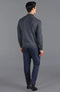 Mens Extra Fine Merino Wool Mock Turtleneck Jumper Charcoal-Jumper-Paul James Knitwear-S-Urbanheer