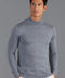 Mens Extra Fine Merino Wool Mock Turtleneck Jumper Mid Grey-Jumper-Paul James Knitwear-S-Urbanheer