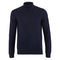 Mens Extra Fine Merino Wool Mock Turtleneck Jumper Navy-Jumper-Paul James Knitwear-S-Urbanheer