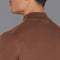 Mens Extra Fine Merino Wool Mock Turtleneck Jumper Oak Brown-Jumper-Paul James Knitwear-S-Urbanheer