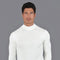 Mens Extra Fine Merino Wool Mock Turtleneck Jumper White-Jumper-Paul James Knitwear-S-Urbanheer