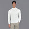 Mens Extra Fine Merino Wool Mock Turtleneck Jumper White-Jumper-Paul James Knitwear-S-Urbanheer