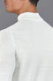 Mens Extra Fine Merino Wool Mock Turtleneck Jumper White-Jumper-Paul James Knitwear-S-Urbanheer
