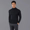 Mens Extra Fine Merino Wool Roll Neck Jumper Black-Jumper-Paul James Knitwear-XS-Black-Urbanheer
