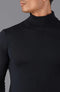 Mens Extra Fine Merino Wool Roll Neck Jumper Black-Jumper-Paul James Knitwear-XS-Black-Urbanheer