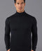 Mens Extra Fine Merino Wool Roll Neck Jumper Black-Jumper-Paul James Knitwear-XS-Black-Urbanheer