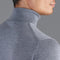 Mens Extra Fine Merino Wool Roll Neck Jumper Mid Grey-Jumper-Paul James Knitwear-S-Mid Grey-Urbanheer