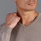 Mens Extra Fine Merino Wool V-Neck Jumper Hessian-Jumper-Paul James Knitwear-S-Urbanheer