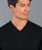 Mens Extra Fine Merino Wool V-Neck Jumper-Jumper-Paul James Knitwear-XS-Black-Urbanheer