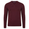 Mens Extra Fine Merino Wool V-Neck Jumper-Jumper-Paul James Knitwear-XS-Burgundy-Urbanheer