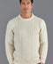 Mens Fisherman's British Wool Cable Jumper Aran-Jumper-Paul James Knitwear-XS-Aran-Urbanheer