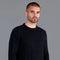 Mens Fisherman's British Wool Cable Jumper Black-Jumper-Paul James Knitwear-S-Black-Urbanheer