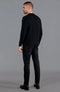 Mens Fisherman's British Wool Cable Jumper Black-Jumper-Paul James Knitwear-S-Black-Urbanheer