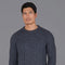 Mens Fisherman's British Wool Cable Jumper Charcoal-Jumper-Paul James Knitwear-S-Charcoal-Urbanheer