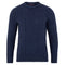 Mens Fisherman's British Wool Cable Jumper Denim Blue-Jumper-Paul James Knitwear-S-Denim Blue-Urbanheer