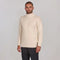 Mens Heavyweight Cotton Submariner Roll Neck Jumper Ecru-Jumper-Paul James Knitwear-XS-Urbanheer