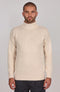Mens Heavyweight Cotton Submariner Roll Neck Jumper Ecru-Jumper-Paul James Knitwear-XS-Urbanheer