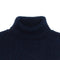 Mens Heavyweight Cotton Submariner Roll Neck Jumper Navy-Jumper-Paul James Knitwear-XS-Urbanheer
