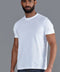 Mens Heavyweight Fitted Supima Cotton T-Shirt White-T-Shirt-Paul James Knitwear-S-White-Urbanheer