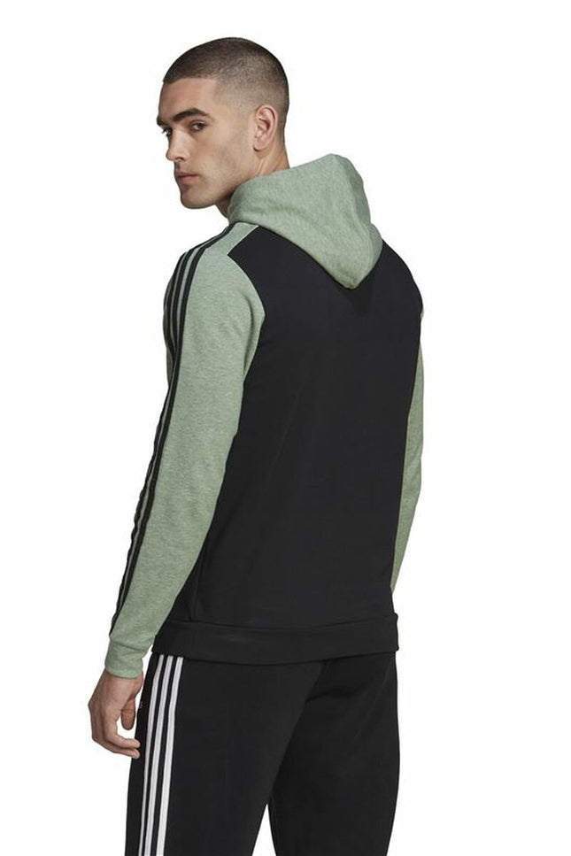 Men’s Hoodie Adidas Essentials Mélange French Terry Black-Sports | Fitness > Sports material and equipment > Sports sweatshirts-Adidas-XS-Urbanheer