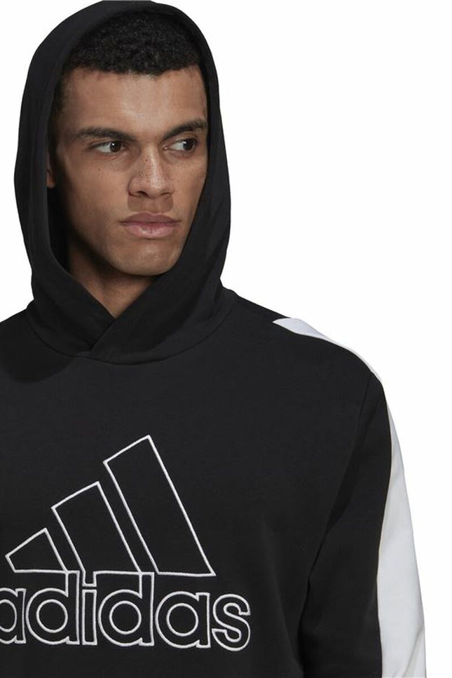 Men’s Hoodie Adidas Future Icons Black-Sports | Fitness > Sports material and equipment > Sports sweatshirts-Adidas-Urbanheer