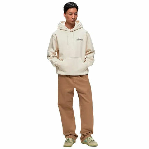 Men’s Hoodie Napapijri B-Linth H Beige Dimity 2-Sports | Fitness > Sports material and equipment > Sports sweatshirts-Napapijri-XL-Urbanheer