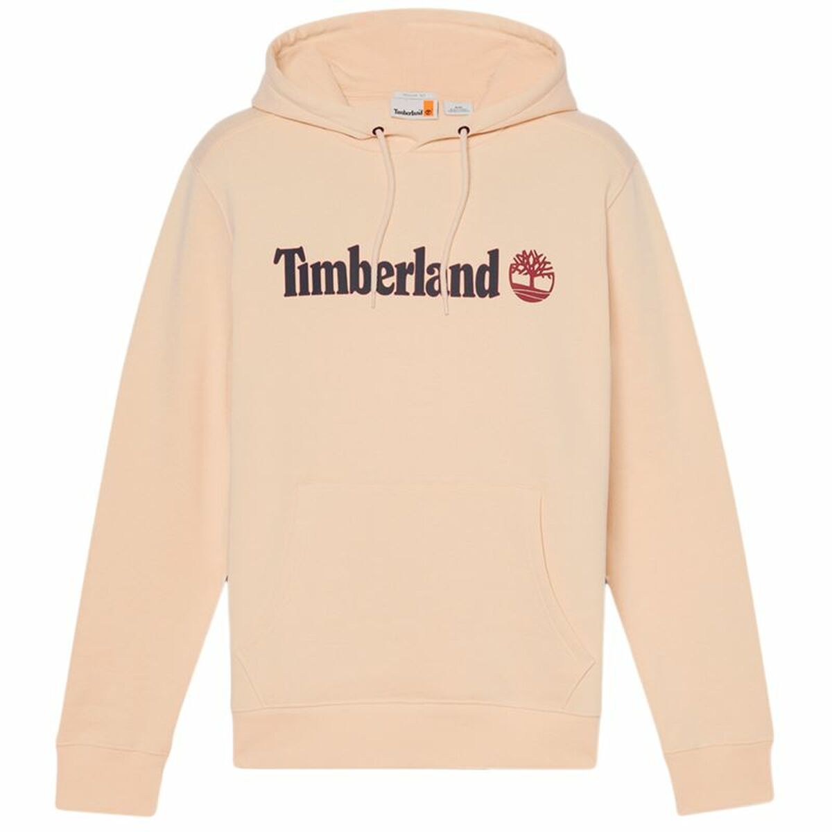 Men’s Hoodie Timberland Kennebec River Linear Logo Beige-Sports | Fitness > Sports material and equipment > Sports sweatshirts-Timberland-XL-Urbanheer