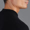 Mens Lambswool Narrow Mock Turtle Neck Jumper-Jumper-Paul James Knitwear-M-Black-Urbanheer