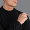 Mens Lambswool Narrow Mock Turtle Neck Jumper-Jumper-Paul James Knitwear-M-Black-Urbanheer