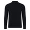 Mens Lambswool Narrow Mock Turtle Neck Jumper-Jumper-Paul James Knitwear-M-Black-Urbanheer