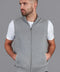 Mens Lightweight 100% Cotton Zip Through Gilet Ash Grey-Gilet-Paul James Knitwear-S-Urbanheer