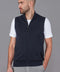Mens Lightweight 100% Cotton Zip Through Gilet Navy-Gilet-Paul James Knitwear-S-Urbanheer