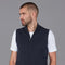 Mens Lightweight 100% Cotton Zip Through Gilet Navy-Gilet-Paul James Knitwear-S-Urbanheer