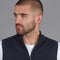 Mens Lightweight 100% Cotton Zip Through Gilet Navy-Gilet-Paul James Knitwear-S-Urbanheer