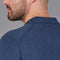 Mens Lightweight Cotton Buttonless Polo Shirt Blue Melange-Polo Shirt-Paul James Knitwear-S-Blue Melange-Urbanheer