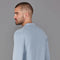 Mens Lightweight Cotton Buttonless Polo Shirt Chalk Blue-Polo Shirt-Paul James Knitwear-XL-Chalk Blue-Urbanheer