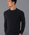 Mens Lightweight Cotton Fisherman Rib Jumper Black-Jumper-Paul James Knitwear-S-Black-Urbanheer