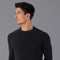 Mens Lightweight Cotton Fisherman Rib Jumper Black-Jumper-Paul James Knitwear-S-Black-Urbanheer