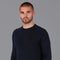 Mens Lightweight Cotton Fisherman Rib Jumper Black-Jumper-Paul James Knitwear-S-Black-Urbanheer